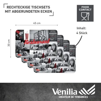Produktbild von Tischset Restaurant,  45x30cm, 4 Stück