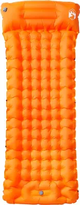 Obrázok produktu pre vidaXL Samonafukovacia podložka na spanie s vankúšom oranžová