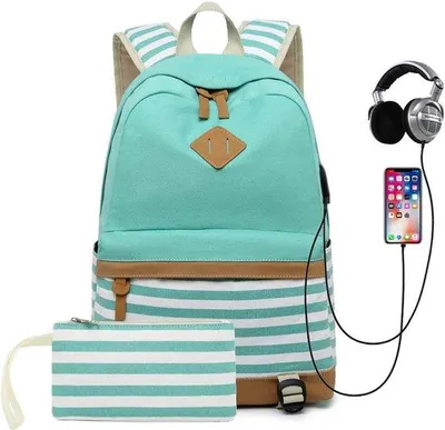 Immagine prodotto di Zaino scolastico con porta USB