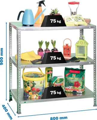 Produktbild von ADVANTAGE MINI 3/400 900 Regal aus verzinktem Metall