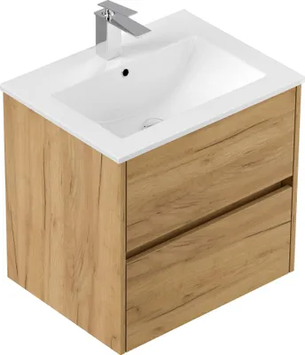 Produktbild von Badmöbel Waschplatz "Limes 60 cm" Eiche Gold