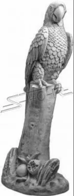 Produktbild von Garten Dekoration Papagei Terrasse Stein Figuren Figur Deko Statue Skulptur Neu