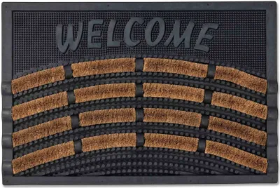 Produktbild von Astra Fußmatte Indoor und Outdoor RIMINI Schwarz 40 x 60 cm