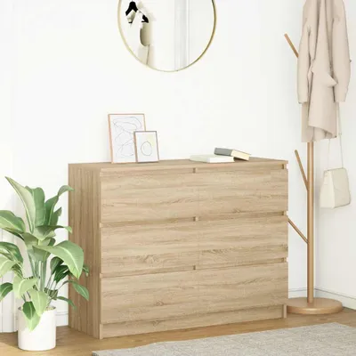 Obrázek produktu pro vidaXL Příborník Sonoma dub 100x35x76 cm materiál na bázi dřeva