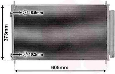 Produktbild von VAN WEZEL 53005708 Kondensator Klimaanlage Klimakondensator für TOYOTA Yaris Schrägheck (P13) +Trockner