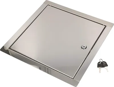 Produktbild von KOTARBAU® Revisionsklappe Größe 40x40cm mit Schlüssel Edelstahl Silber für Revisionsschächte