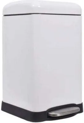 Immagine prodotto di Cestino per rifiuti - 20 l - quadrato - - bianco opaco