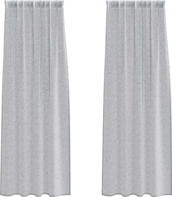 Immagine prodotto di vidaXL Tenda in voile 2 pezzi grigio scuro 260 x 140 cm poliestere
