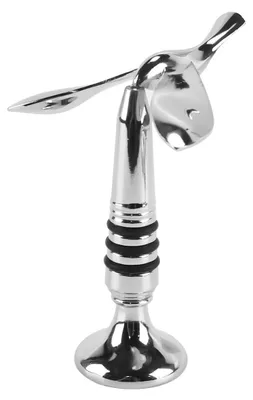 Vogel-Flaschenöffner aus Metall, 15 mm, silber, 100x85x70 mm