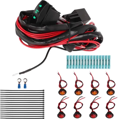 Image de UTV -Flash -Rocker -Switch ATV Street Legal Lighting Kit Flasher Relais Câblage de remplacement pour Polaris Ranger RZR Vert vertical