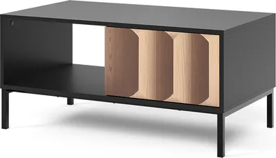 Immagine prodotto di Tavolino Vicco Eliza Nero/quercia 90 x 50 cm con cassetto, Model 55175