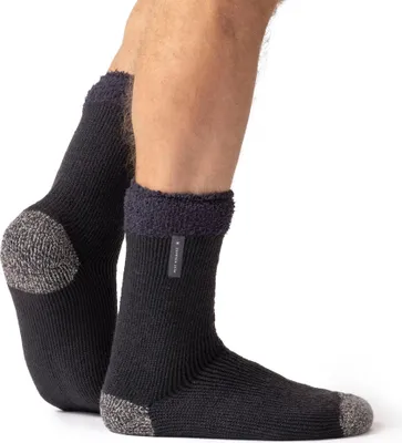 Produktbild von Herren Original Lumi Schlafsocken mit Federbund – Anthrazit & Grau