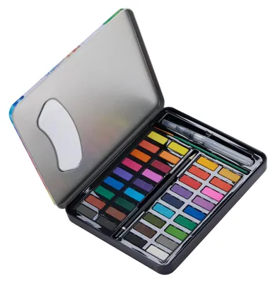 Immagine prodotto di Set di acquerelli con pennello, 36 colori