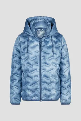 Productafbeelding van Barbara Lebek – Damen – Steppjack, donsjas met capuchon, denimblauw – Artikelnummer: 11040062