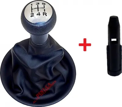 Produktbild von Gałka zmiany biegów Torba skórzana 5 prędkości i rama + adapter do Peugeot Partner 2 Citroen Berlingo B9 (2008-2018)