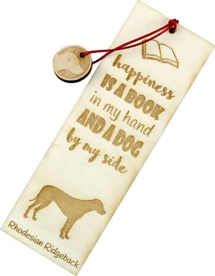 Immagine prodotto di Rhodesian Ridgeback - Segnalibro con cane, segnalibro personalizzato, accessorio per cani per lettori del marchio Art-Dog