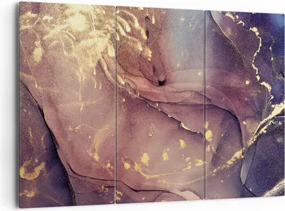 Produktbild von Bild auf Leinwand - Leinwandbild - 3 Teile - Stein Gold Marmor - 165x110cm - Wand Bild - Wanddeko - Wandbilder - Leinwanddruck - Bilder - Wanddekoration - Leinwand bilder - Wandbild - CE165x110-4714