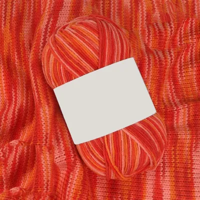 Produktbild von Handstrickgarn Farbverlauf 50g Acryl zum Stricken & Häkeln Orange