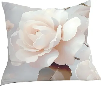 Produktbild von Kissenbezug, Kissenbezug aus Baumwollsatin 40x40 12413 Weiße Blumen