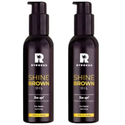 Produktbild von Byrokko Shine Braunöl Bräunungsöl x2pc
