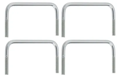 Produktbild von 4 Stück U-Bolzen M10 x 40 mm – U-Schrauben für Bootsanhänger