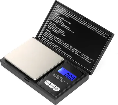 Zdjęcie produktu dla Przenośna waga cyfrowa 500g/0,01g Precyzyjna waga jubilerska z 7 jednostkami Mini kieszonkowa waga elektroniczna z podświetleniem Profesjonalna cyfrowa waga miligramowa Waga proszkowa