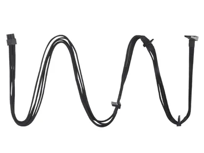 Produktbild von Silverstone PP06B-4SATA10, 0,55 m, SATA I, Männlich/Männlich, Schwarz