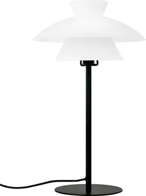 Produktbild von Tischlampe, Tischleuchte, Nachttischlampe, Schreibtischlampe, LED Leselampe, Valby Opal schwarz