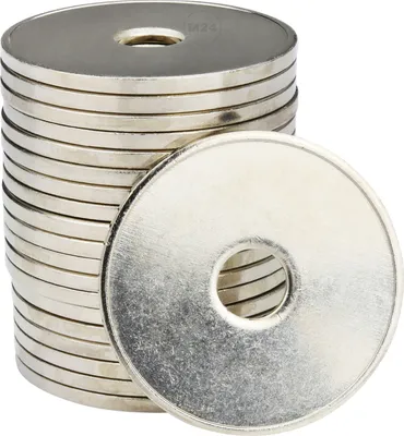 Produktbild von Wertmarke gelocht, Messing vernickelt, Durchmesser 26mm, Münzzeitzähler, VE=50