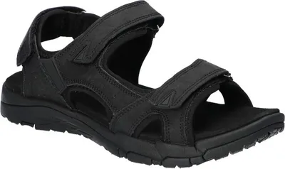 Produktbild von AMERICAN CLUB Rl166 Solide Damensandalen, Naturleder Innensohle, Klett Sandalen, Sportsandalen, Schwarz 40