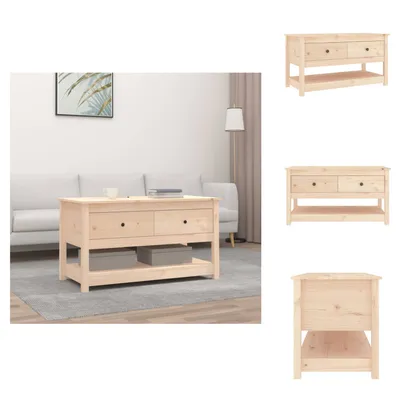 Produktbild von vidaXL Couchtisch 102x49x55 cm Massivholz Kiefer -  Couchtische