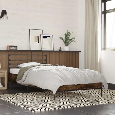 Immagine prodotto di Maison Exclusive - Struttura letto in rovere affumicato 90x200 cm Materiale ligneo e metallo