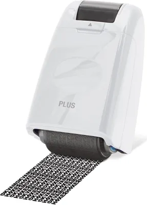 Obrázok produktu pre Plus Japan 38091 Maskovacia valčeková pečiatka - biela