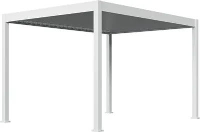 Produktbild von Weide E-Deluxe Plus elektrische Pergola Voll-Aluminium 3x4m mit Lamellendach weiß