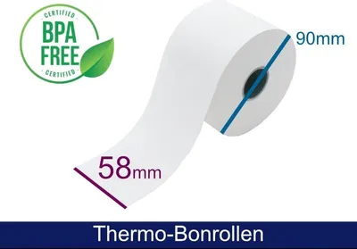 Produktbild von Thermorolle - 58 90 25.4 (B/D(max.)/K) **Innenwicklung** weiss