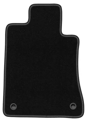 Productafbeelding van Velours bestuurdersmat voor BMW 3 E30 1982-1994 (sedan/stationwagen) – zwart, op maat – Wielganizator BASIC