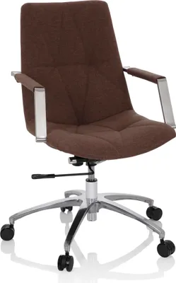 Produktbild von hjh OFFICE Home Office Bürostuhl SARANTO II Schreibtischstuhl mit Armlehnen Stoff Drehstuhl