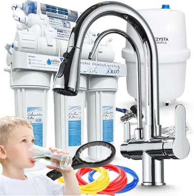 Produktbild von Wasserfilter Ari RO7 3-Wege Küchenarmatur Chrom