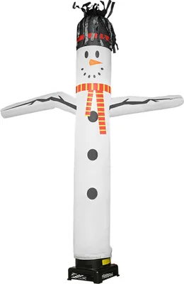 Produktbild von Aufblasbarer Werbe-Lufttänzer - Schneemann-Luftschlauch 3 m - Gebläse 550 W - EU-Stecker 230 V - Drehzahl 1450 U/min - Material 210D Oxford - Schutzart IPX4/IP24 - Weiß