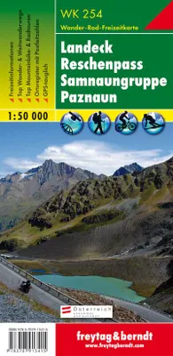 Obrázek produktu pro WK 254 Landeck, Reschenpass, Samnaun Group, Paznaun 1:50 000 / turistická mapa