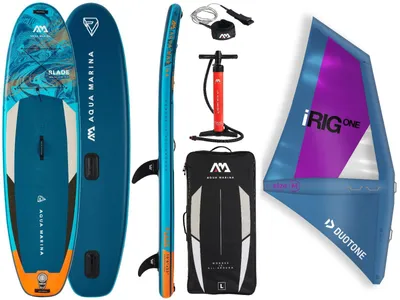 Produktbild von AQUA MARINA BLADE 10'6 Windsurf Board SUP mit aufblasbarem iRIG Segel M