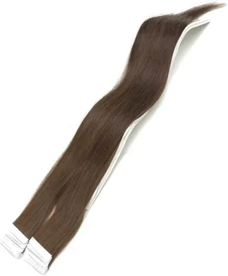 Produktbild von Tape in Hair Echthaartapes, dunkelblond, Remy Haar für Haarextensions, (50 cm) Länge, ca.( 25 g)