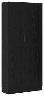Produktbild von vidaXL Bücherregal Schwarz Eichen-Optik 82,5 x 30,5 x 185 cm