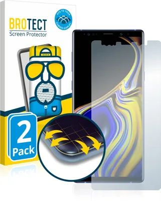 Produktbild von 2x BROTECT Fullscreen Schutzfolie für Samsung Galaxy Note 9 Displayschutz Folie Fullcover Matt Entspiegelungsfolie