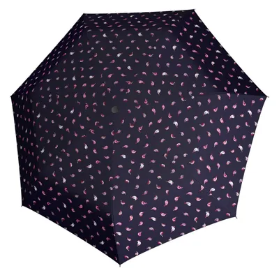 Produktbild von doppler Taschenregenschirm Regenschirm Fiber Fun Birds dunkelblau