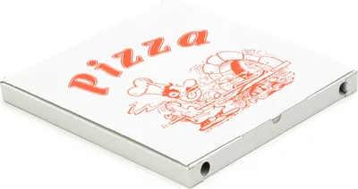 Produktbild von 4050 Pizzakartons 360 x 360 x 40 mm Pizzaschachteln Motiv Verpackungen weiß