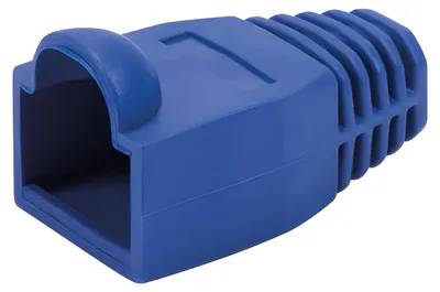 Produktbild von LogiLink Knickschutztülle für RJ45 Steckverbinder blau 50 Stück