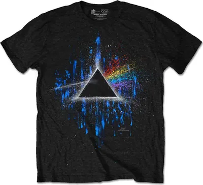 Produktbild von Pink Floyd Dark Side of the Moon Blue Splatter Black S T-Shirt