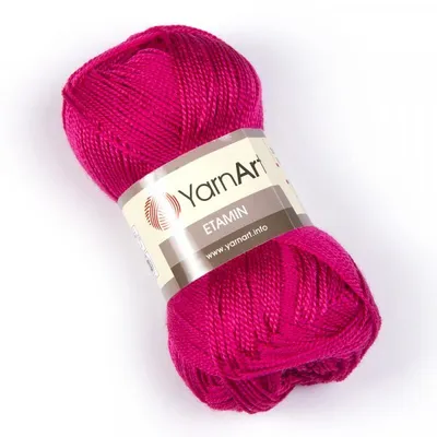 Obrázek produktu pro YarnArt Etamin příze 30 g / 160 m - barva 445 malinová růžová - vyšívací příze