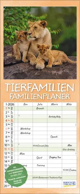Produktbild von Tierfamilien Familienplaner 2026